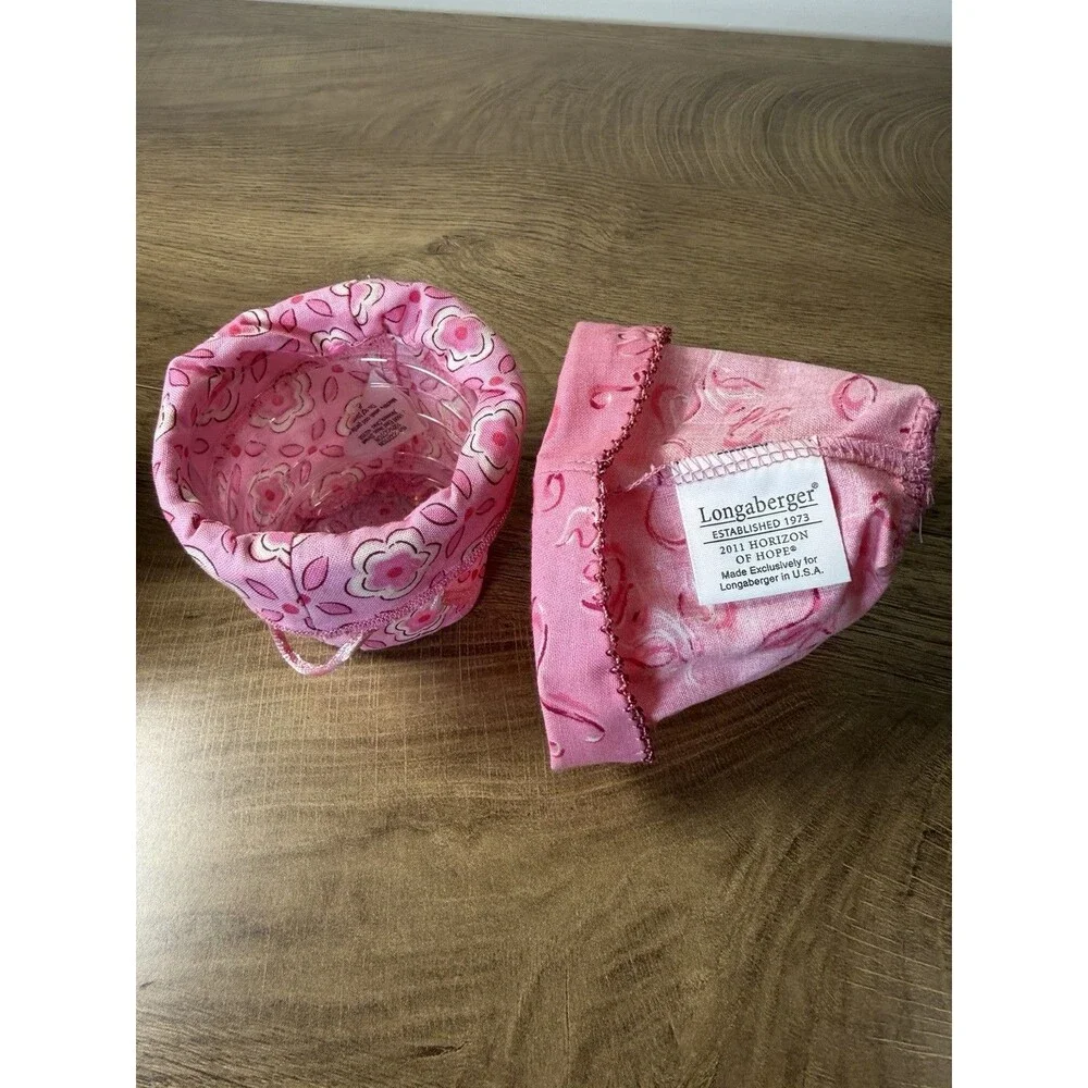 Longaberger Horizon Hope Cancer Society Baskets 2 Piece Lot